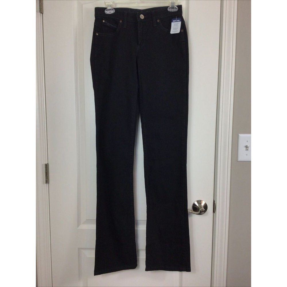 Wrangler Q-Baby No Gap Waistband Black Jeans, 1/2 x 36 NWT